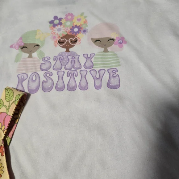 4T Girls' Floral Skirt With Matching Tops - Pink, White and Yellow - Picture 7 of 16